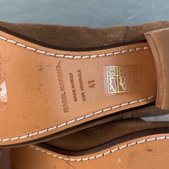 GUC Isabel Marant Brown Ankle Boots with Chunky Heel EU 41 - Picture 7 of 10